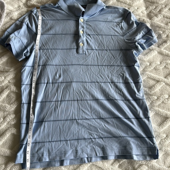Banana Republic Medium Blue Short Sleeve Polo Shirt - Picture 10 of 10